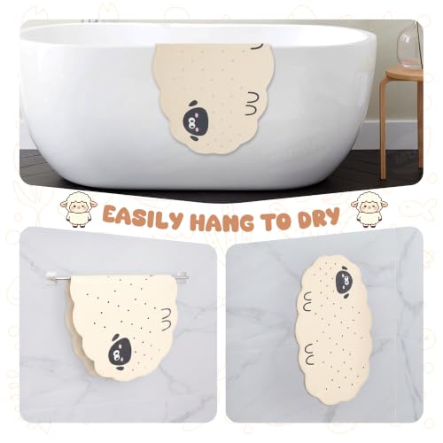 Non-Slip Baby Bath Mat, 28x16 Inch Kids Bathtub Mat with Suction Cups