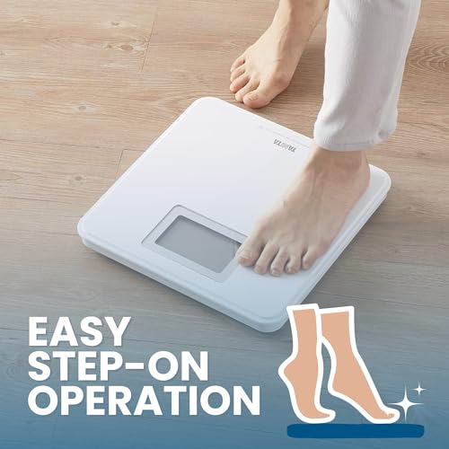 Digital Bathroom Weight Scale with Backlit LCD Display - 330 lb Capacity