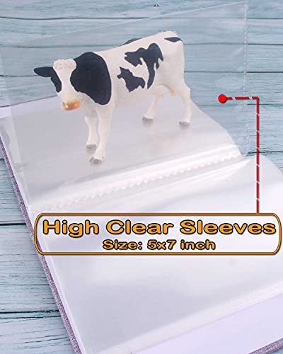 5x7 Photo Album - 2 Pack Linen Cover Small Brag Book for 52 Photos