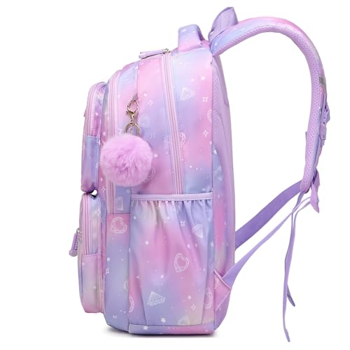 PIG PIG GIRL Kids School Backpack for Elementary Girls Book Bag