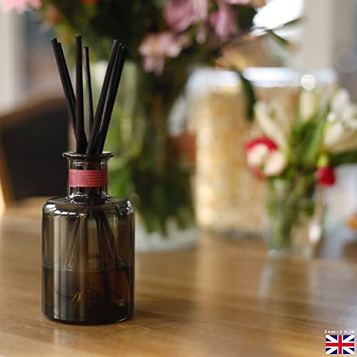 120pcs Black Fibre Reed Diffuser Sticks - 20cm Premium Thick Replacement Reeds