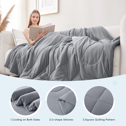 Cooling Comforter for Hot Sleepers - King Size, Breathable Design