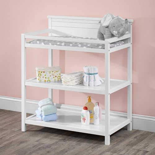 4-in-1 Convertible Crib and Changing Station Nursery Set - Snow White