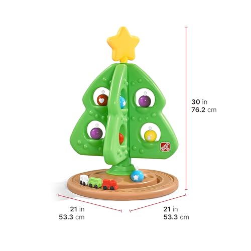 Kids Interactive Toddler Christmas Tree Toy Set with Ornaments & Mini Train