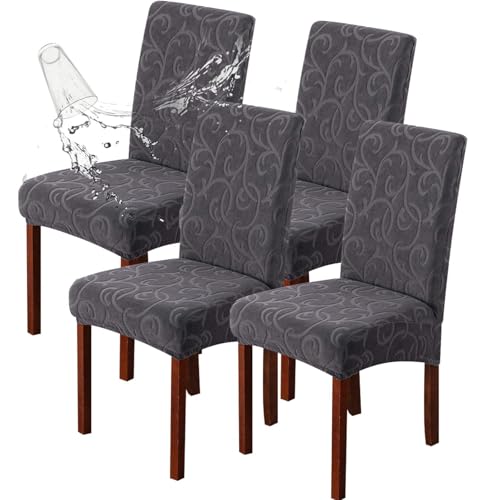 Waterproof Stretch Chair Covers for Dining Room | Set of 4