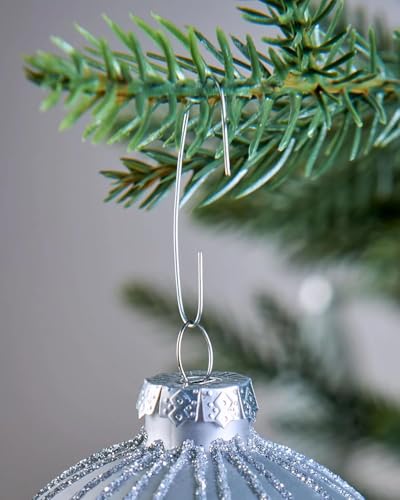 Silver Wire Christmas Ornament Hooks Pack of 300 - Jumbo & Regular Sizes