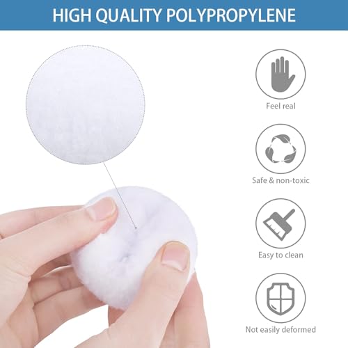 URATOT 40 Pack Fake Snow Fight Balls 5cm Indoor Outdoor Toy Set with Storage Box