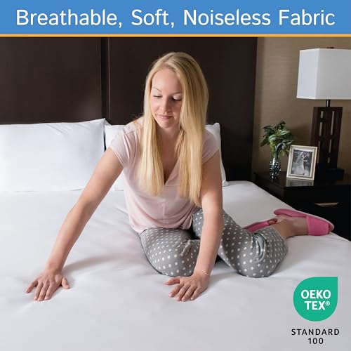 Twin XL Waterproof Mattress Encasement - Low Profile 5"-8" Zippered Cover