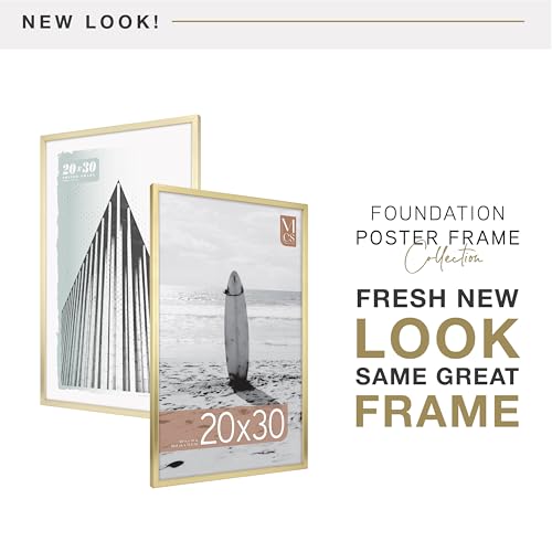 20x30 Brass Poster Frame - Wall Hanging Picture Frame for Art & Photos