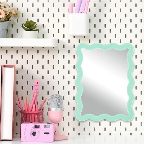 Magnetic Locker Mirror - 5.31 x 7 Inch Aesthetic School Locker Decor