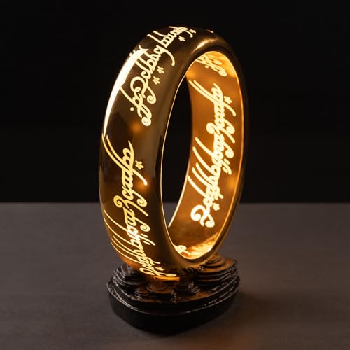 Fantasy Ring Table Lamp - Decorative Desk Light with Warm Lighting