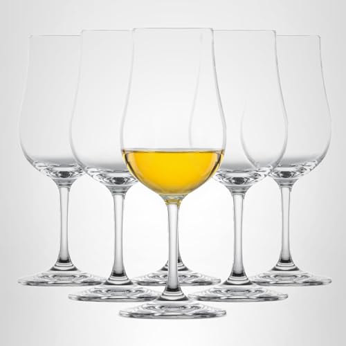 SCHOTT ZWIESEL Bar Special Whiskey Nosing Glass (Set of 6), Nosing Tasting Glass for Whiskey, Dishwasher-Safe Tritan Crystal Glasses, Made in Germany (7 Ounce)