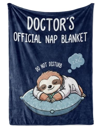 Huglanket Doctor Gifts Flannel Throw Blanket 60x80 Inches - Official Nap Edition