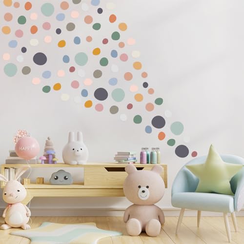 300 Pcs Irregular Polka Dot Wall Decals, Boho Peel and Stick Vinyl Stickers