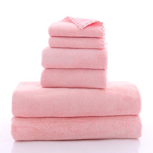 MOONQUEEN Ultra Soft Microfiber Towel Set - Quick Dry Bath Towels, 6 Pcs