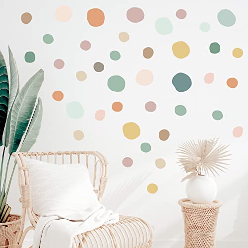 296 Pcs Boho Polka Dot Wall Decals Peel and Stick Vinyl Nursery Decor