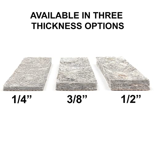 Non-Slip Rug Pad 8' x 10' - 1/4-Inch Thick Felt & Rubber Cushion