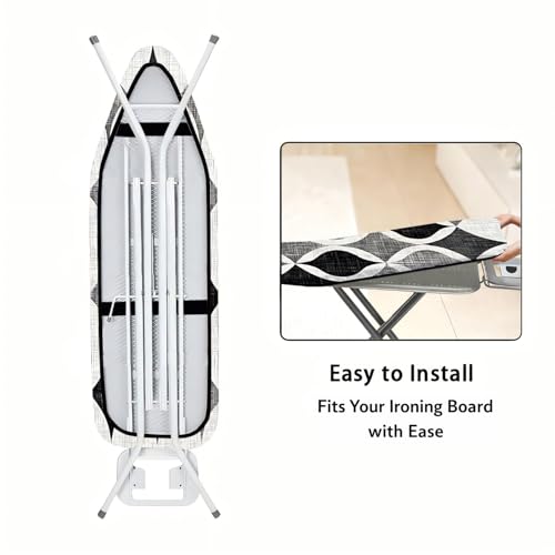 Seewan Cotton Ironing Board Cover 15x54 Inch Heat & Stain Resistant