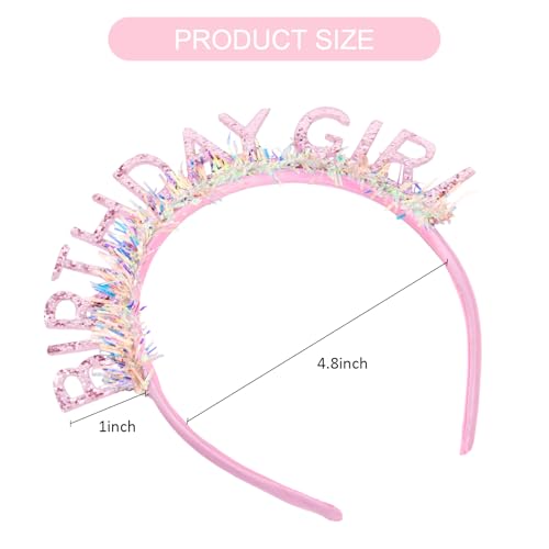 Birthday Girl Headband Crown for Women and Girls