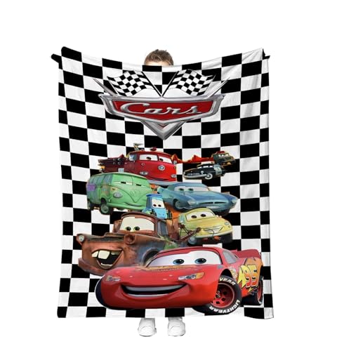 Cartoon Flannel Throw Blanket for Kids - Super Soft Warm 55x40 Inch