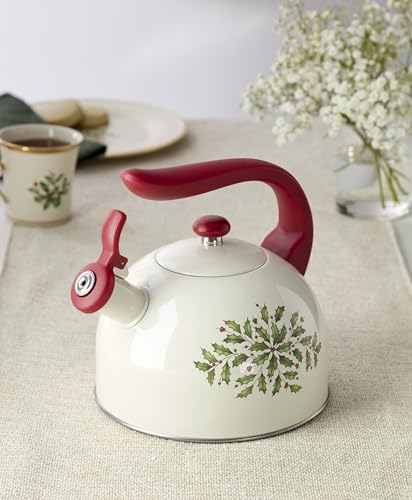 Lenox Holiday Aluminum Tea Kettle 84oz - Variation: Tea Kettle