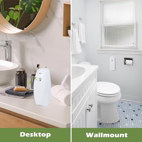 2-Pack Automatic Air Freshener Dispenser - Wall-Mount or Freestanding