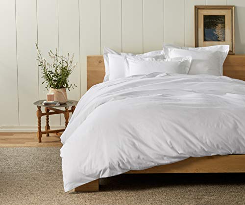 Coyuchi Cloud Brushed Organic Flannel Duvet Cover Twin Alpine White