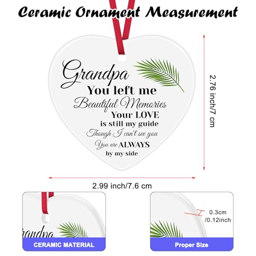 Memorial Grandpa Christmas Ornament | Sympathy Gift for Loss of Grandfather