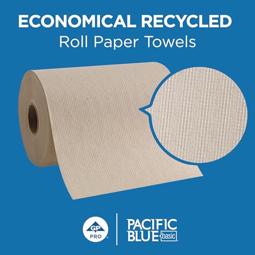 Commercial Brown Recycled Hardwound Paper Towel Rolls, 800 ft (6 Pack)