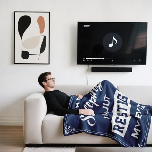 Navy Blue 50x60in Kituzol Funny Dad Gift Nap Blanket for Men - Birthday Gift