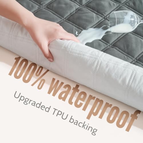 Waterproof Queen Mattress Protector with Deep Pocket - Soft & Breathable
