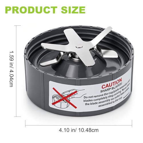 Replacement Extractor Cross Blade with Silicone Gasket for 600W 900W Blenders