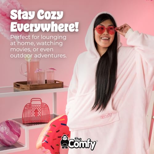 Lightweight Wearable Blanket Hoodie - Comfortable Oversized Loungewear
