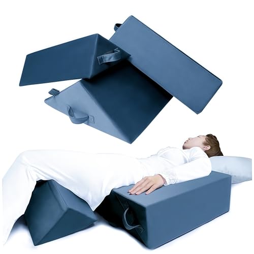 3-Piece Positioning Wedge Pillow Set for Side Sleeping Support