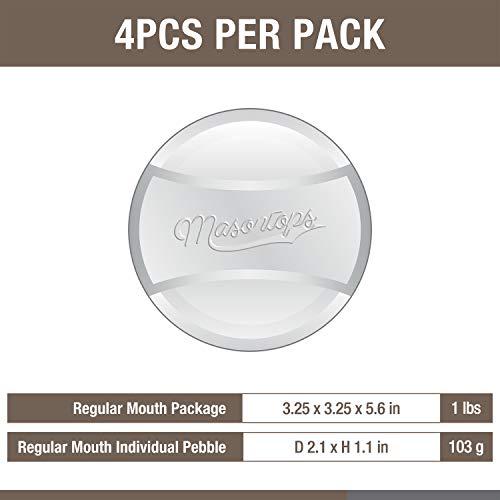 Glass Fermenting Weights for Small Mouth Mason Jars - Pickling Weight Set