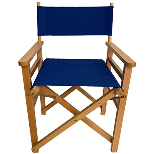 Director Chair Replacement Canvas Set - Blue Seat and Backrest Cover