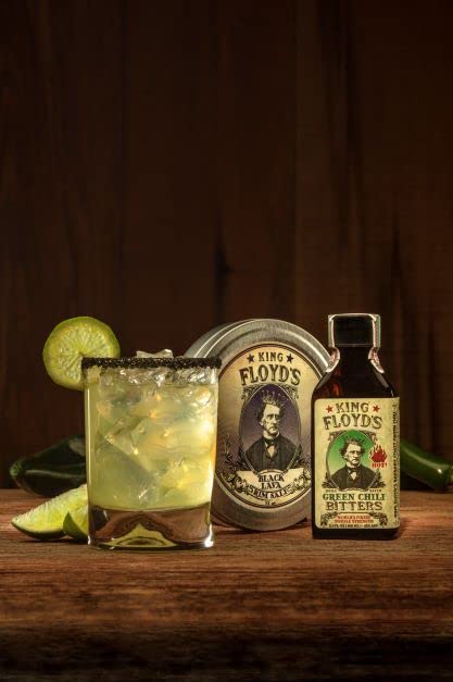 King Floyd's Black Lava Rimming Salt - 4 oz Decorative Cocktail Salt - Spicy Margarita & Bloody Mary Garnish
