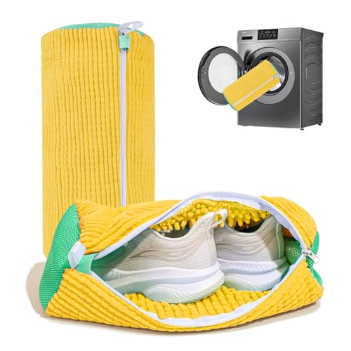 Reusable Shoe Washing Machine Bag - 2pc Protective Laundry Cleaning Kit