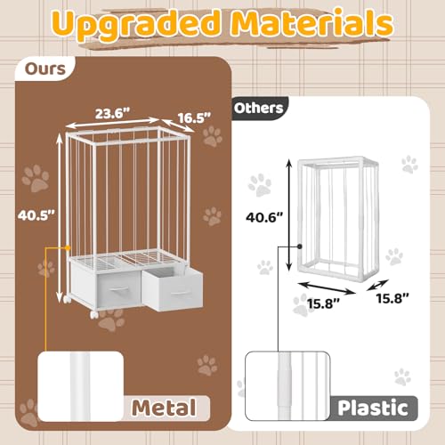 Extra Large Metal Stuffed Animal Storage Organizer - 53.5 Inch Tall Toy Tower