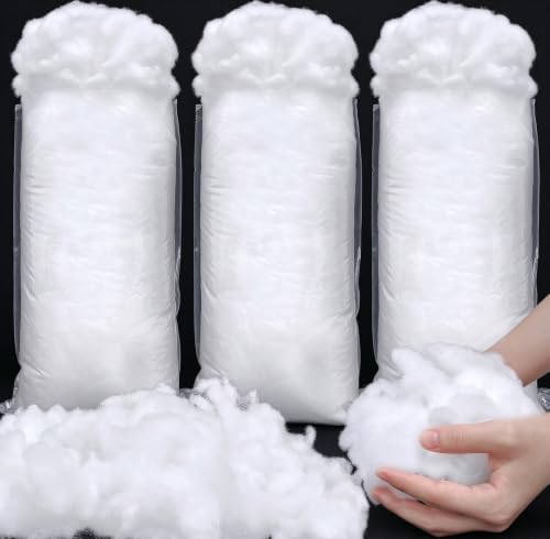 Fake Snow Decorations for Christmas, 75 sqft Fiber Artificial Snow Cotton for Holiday Decor