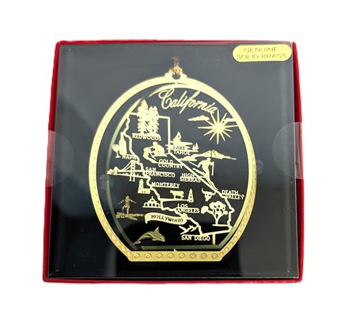 California State Brass Christmas Ornament – Nation's Treasures