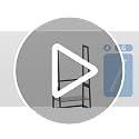 4-Tier Bamboo Ladder Bookshelf, White Modern Open Display Storage Rack