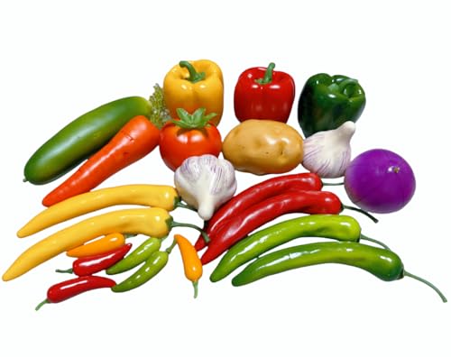 22pcs Realistic Artificial Vegetable Set for Home Kitchen Decor