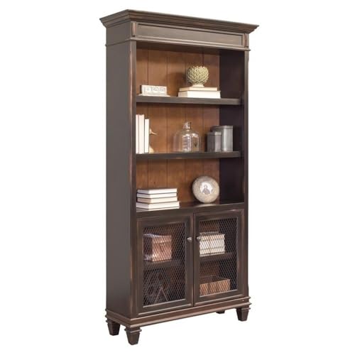 Bowery Hill 3-Piece Office Credenza Set with Desk, File Cabinet & Bookcase