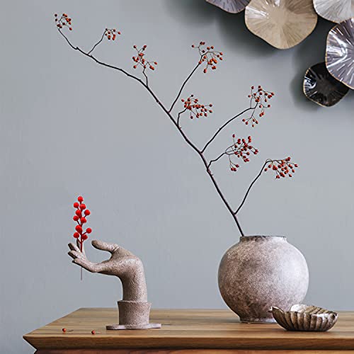 Tiaiidi Red Artificial Holly Berries Stems 30 Pcs - Christmas DIY Decorations