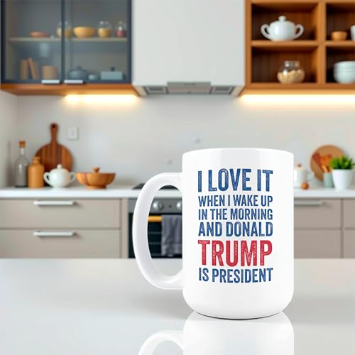 15oz Patriotic Republican Coffee Mug - Funny Trump Gift for Men