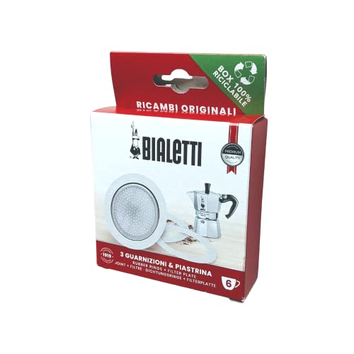 6-Cup Coffee Maker Replacement Gasket and Filter Plate Set, 72mm