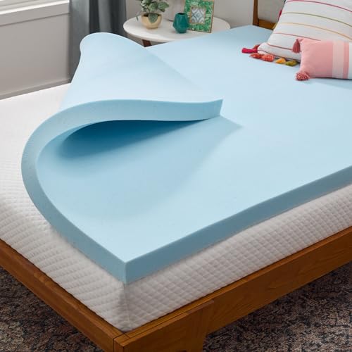 Linenspa 3-Inch Gel Memory Foam Mattress Topper - Twin XL Cooling Pad