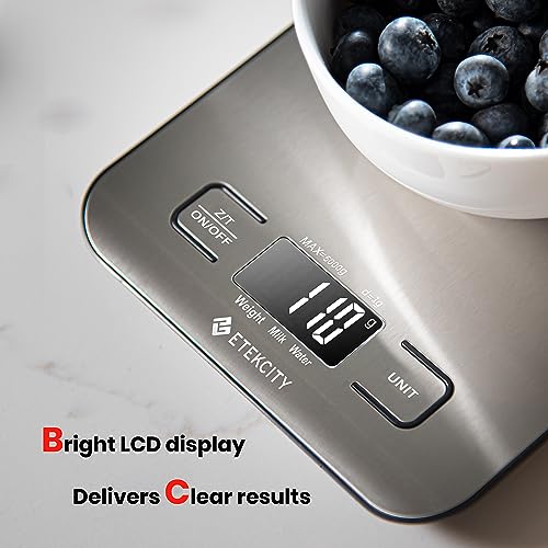 Etekcity Digital Kitchen Food Scale, Stainless Steel Grams and Ounces