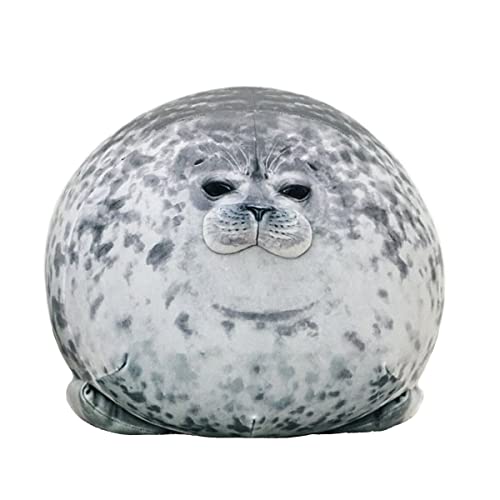 24-Inch Chubby Seal Plush Pillow - Soft Stuffed Animal Toy for Kids